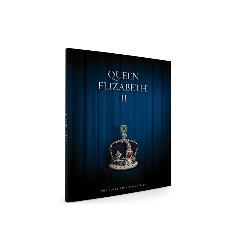 Mundo, carpeta Reina Isabel II con 21 monedas KM diff.